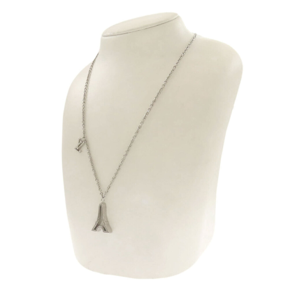 LOUIS VUITTON Silver Necklace - Picture 5 of 7